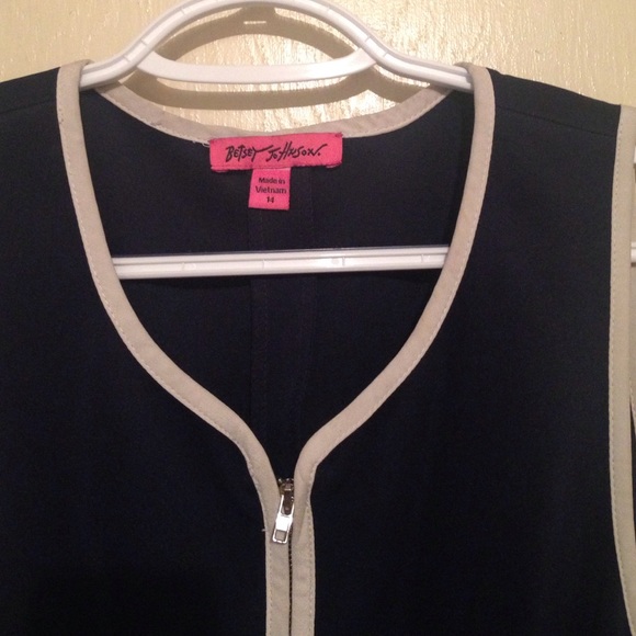 Besty Johnson Navy Blue Cocktail Dress - Picture 3 of 4